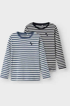 NAME IT NMMVILLY 2P LS SLIM TOP Jongens T-shirt