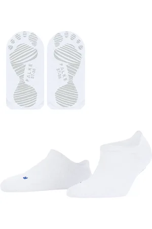 Falke Cool Kick anatomische pluche zool functioneel garen sneakersokken Dames wit