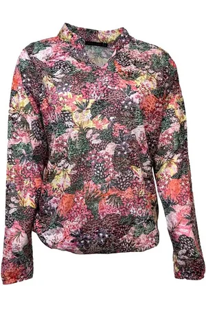 Merkloos Pink Lady dames blouse - blouse LM - N107 - print - maat S