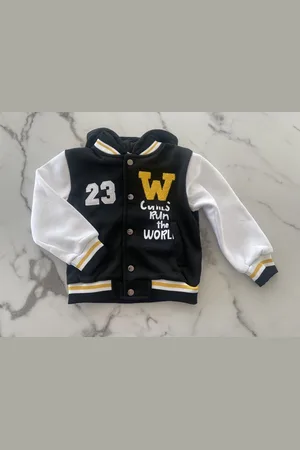 Merkloos Jongens Baseball Jacket | Jongens Baseball Vest | Jongens jack 100% Polyester " ", verkrijgbaar in de maten 104 t/m 164
