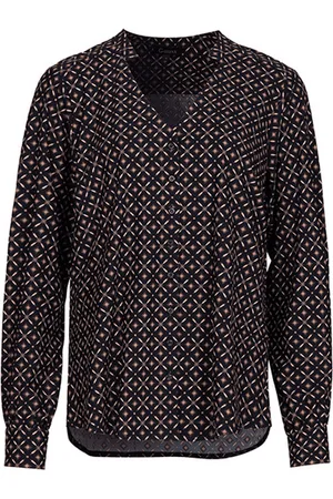 g-maxx Blouse Ranya - Zwart/kleurenmix