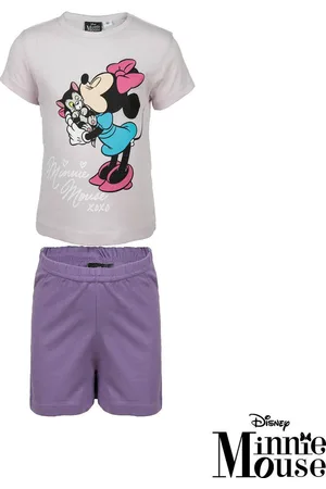 Minnie Shortama - met lila - Disney pyjama - 100% katoen - maat 92