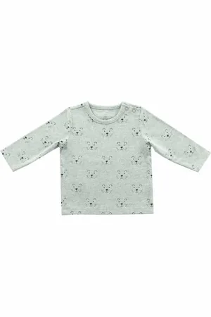 Jollein 50 - longsleeve Little lion grey