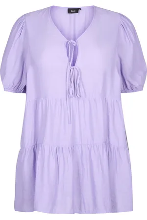 Zizzi MRICHI, 1/2, TUNIC Dames Tuniek - Purple