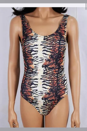 Merkloos Badpak- Wilde design dames Zwempak- Dames Badmode Bikini Strandkleding Zwemkleding 423-