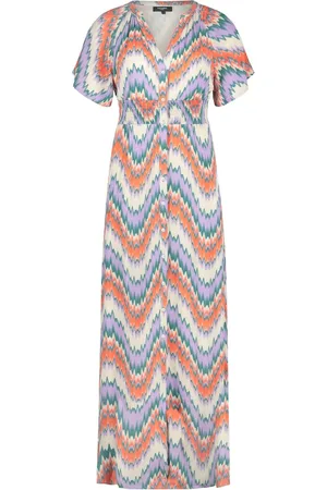 FREEBIRD Wv-aop-crinkle-vis-23-1 Jurken Dames - Kleedje - Rok - Jurk -
