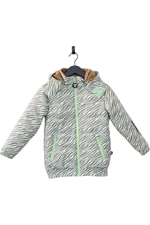Ducksday Winterjas voor kinderen - dames - teddy fleece - waterdicht – winddicht – warm - unisex - Okapi - maat 158/164