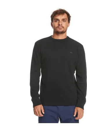 Quiksilver Flanders Waffle Crew Ronde Hals Sweater Grijs S Man