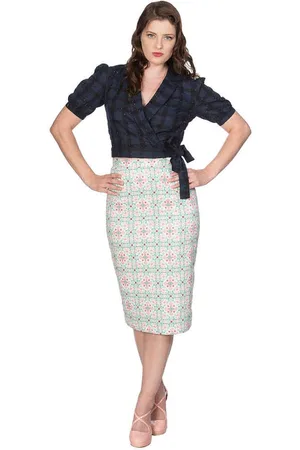 Dancing Days SEASIDE PICNIC WRAP Blouse - M