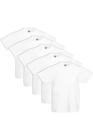 Fruit Of The Loom T-shirt kinderen maat 140 100% katoen 5 stuks