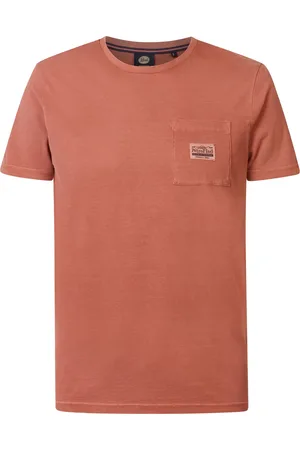 Petrol Industries Heren Logo T-shirt Amelia Island - Rood