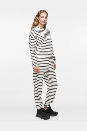 Pieces® Dames Huispak Loungewear Gestreept /Zwart