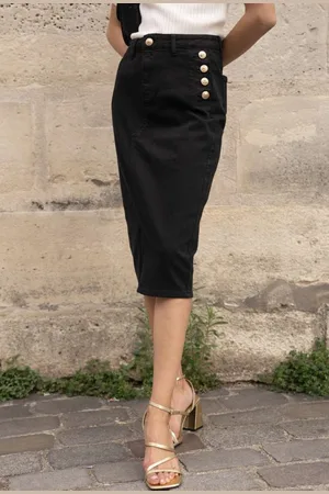 Merkloos Rok - spijkerrok - denim - lente collectie - denim rok - denim skirt