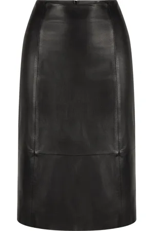 Leather Hype AMARI LANGE LEREN ROK - - MAAT XL (42)