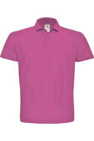 B and C Unisex Polo korte mouwen ID.001 Paars merk maat XXL