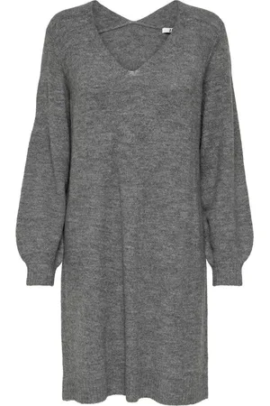 JDY ELANORA L/S V-NECK DRESS KNT NOOS Dames Jurk