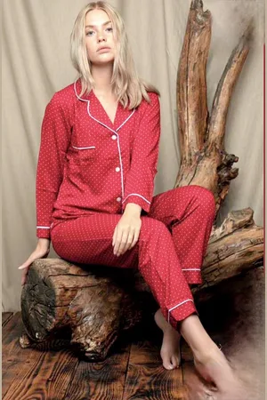 Merkloos Dames Pyjama Set Sara / / maat L