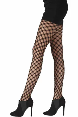 Pretty Polly Panty - Fashion - Large - Criss Cross - Net - One Size - 36/42