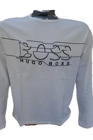 HUGO BOSS | Long sleeve logo | Wit | L