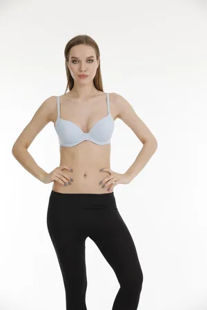 Merkloos AMARANTA Regular Beha-Voorgevormde BH- Dames Lingerie- Beugel Beha-verstelbare schouderband-licht kleur 85 B