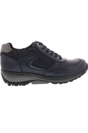 Xsensible Dames Veterschoenen Jersey Blue Metal