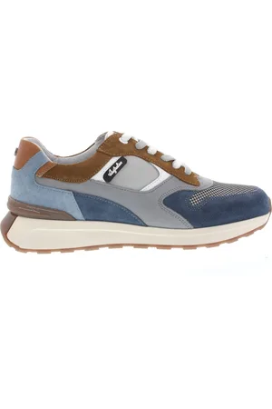 Australian Heren Sneakers Kyoto Grey Blue Leather