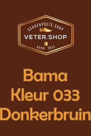 Bama G56 schoen creme voor glad leer - 50ml schoenpoets - 033 donker bruin