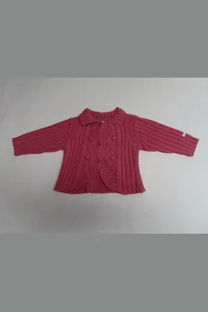 Merkloos Gilet - Trui - Meisje - Gebreid - - 1 jaar 74