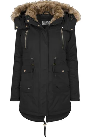 Urban classics Jas Dames Imitation Fur Parka