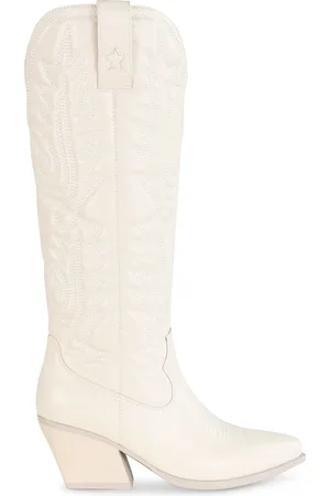 Posh By Poelman JILL Dames Western Laarzen - Off White