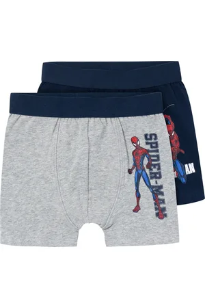 NAME IT Jongens Boxershorts Spiderman /Grijs 2-Pack