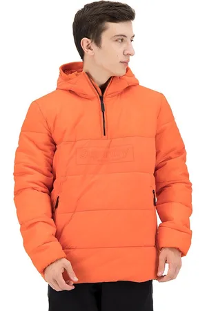 Superdry Nu Padded Overhead Jas Oranje S Man