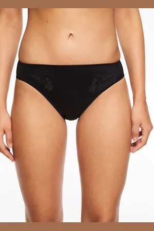 Chantelle Hedona - kanten bikini slip dames - Kanten dames ondergoed - zwarte onderbroek - 40