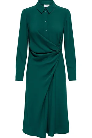 JDY Jacqueline de Yong Jurk rizz L/s Wrap Shirt Dress Wvn Ex 15323267 June Bug Dames