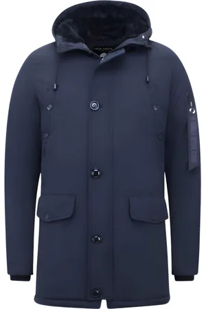 Enos Parka Heren Jassen - Gewatteerde Jassen - 7103 - Blauwe jas