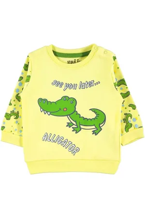 Civil Baby sweater jongens krokodil- Babykleding