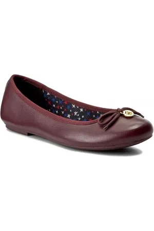 Tommy Hilfiger Hilfiger ballerina schoenen - Chocolate - maat 39