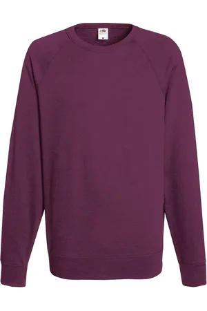 Fruit Of The Loom Sweater Raglan Sweat Ronde Hals Bordeaux maat M