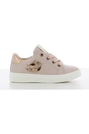 Safety Jogger Meisjes sneakers - lage zomerschoenen - oud met gouden vogel - met ritssluiting aan de zijkant - Soft foam en uitneembare zool.
