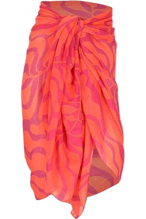 sarlini Pareo Omslagdoek Coral Roze Dames Vrouwen Strandjurkje Sarong