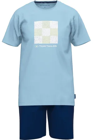 TOM TAILOR Pure Cotton heren shortama - ronde hals -