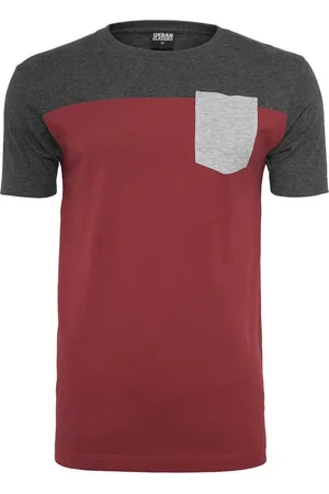 Urban classics 3-Tone Pocket Heren T-shirt - M - /Grijs