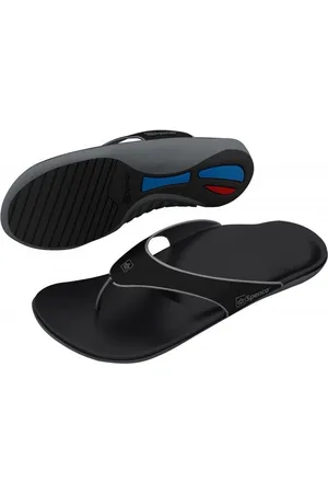 Spenco Slippers Yumi - Zwart - Schoenmaat: Heren: 46.5 (30 cm)