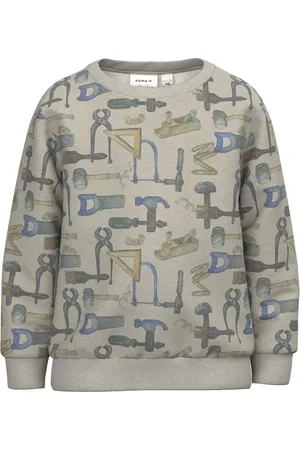 NAME IT Jongens Sweater Gereedschap Bette Peyote Melange - 110