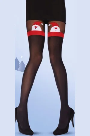 Pretty Polly Panty - Kerst - Christmas - Kerstman - Santa - Mock Hold Up Panty - One Size - /Mix