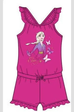 Disney Frozen II onesie / jumpsuit - Elsa - fuchsia - maat 110 (5 jaar)