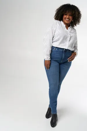 MS Mode Jeans Skinny leg high waist jeans CHERRY