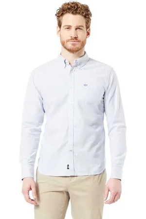Dockers Oxford Slim Fit Overhemd Met Lange Mouwen Blauw M Man