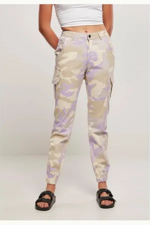 Urban classics High Waist Camo Cargobroek - Taille, 29 inch