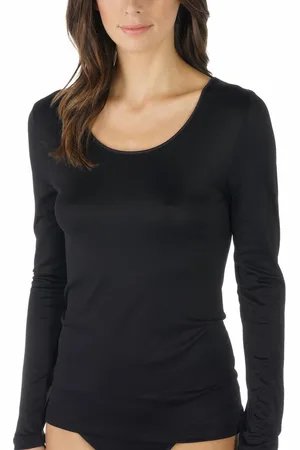 Mey Dames Emotion Long Sleeved Top 56202 3 schwarz